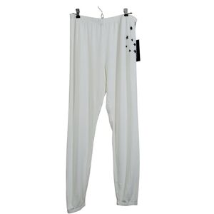 NWT Wildfox Believe Rory White Stars Lounge Jogger Pants Comfy Boho Size Medium